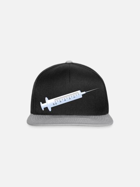 Spritze - Snapback Cap - Schwarz/Grau