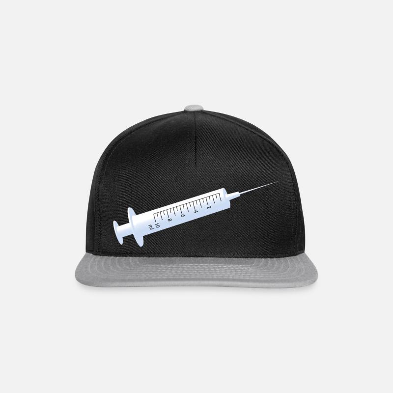 Spritze - Snapback Cap - Schwarz/Grau