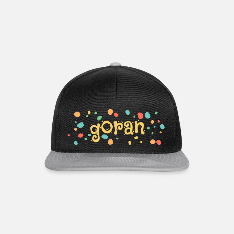 goran - Snapback Cap - Schwarz/Grau