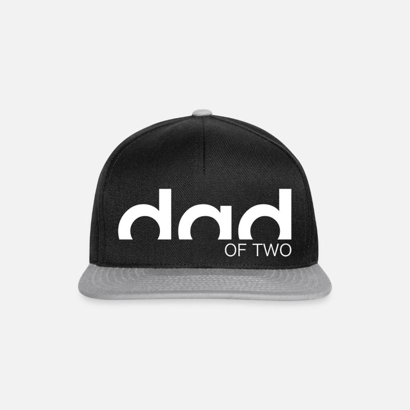 DAD OF TWO - Snapback Cap - Schwarz/Grau