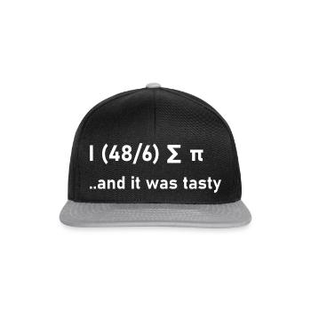 Nerd Mathematik Witze Geschenk Geschenkidee lustig - Snapback Cap - Schwarz/Grau - Vorne