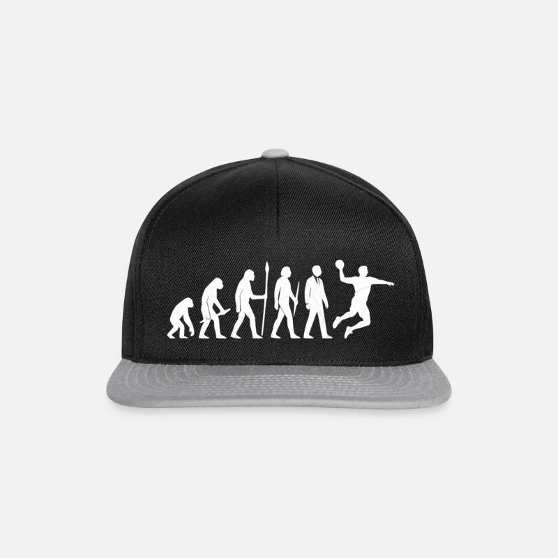The Evolution Of Handball - Snapback Cap - black/grey