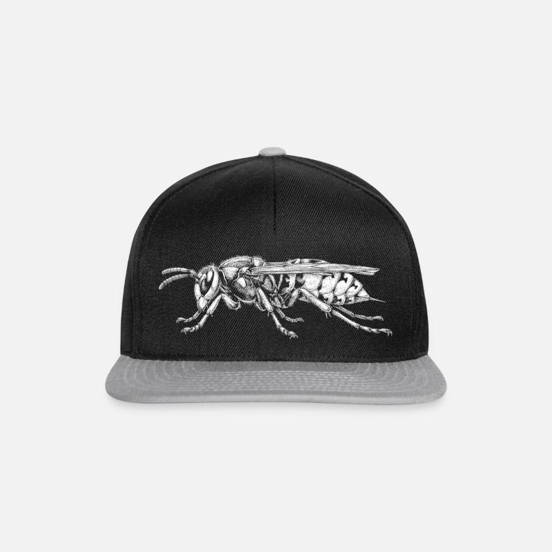 guêpe - Casquette snapback - noir/gris