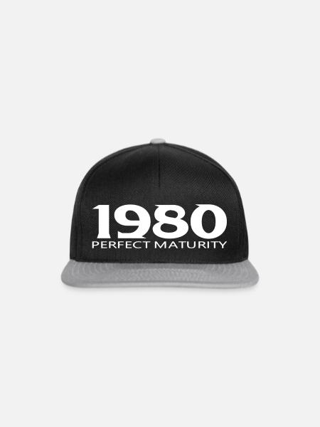 1980 - Snapback Cap - Schwarz/Grau