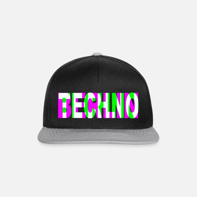 TECHNO BERLIN - Snapback Cap - Schwarz/Grau