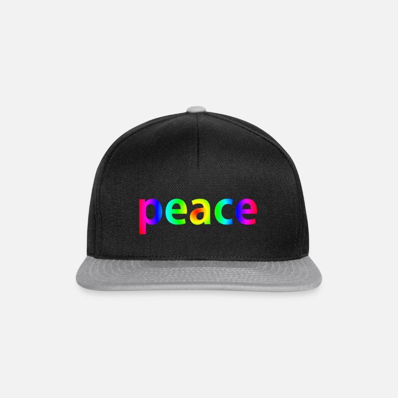 Peace - Snapback Cap - black/grey