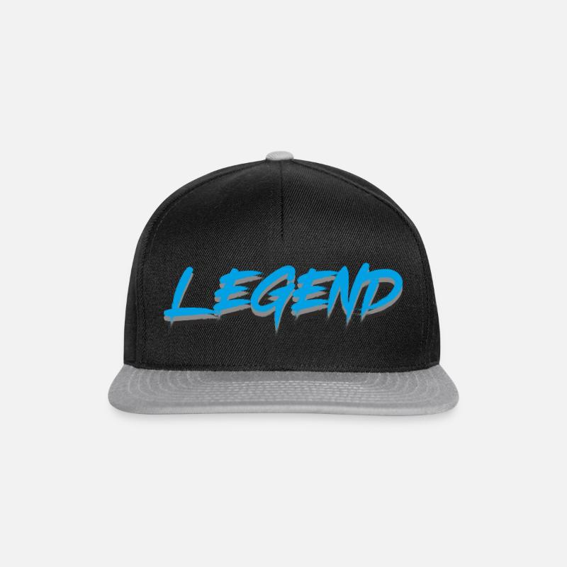 Sei eine Legende - Snapback Cap - Schwarz/Grau