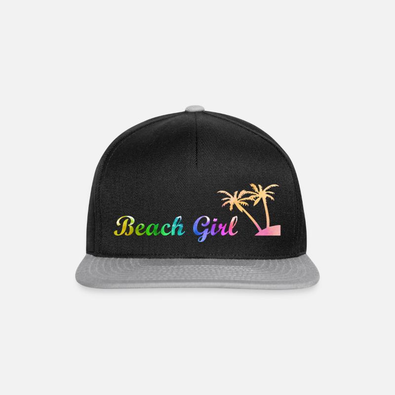 Beach Girl - Snapback Cap - Schwarz/Grau