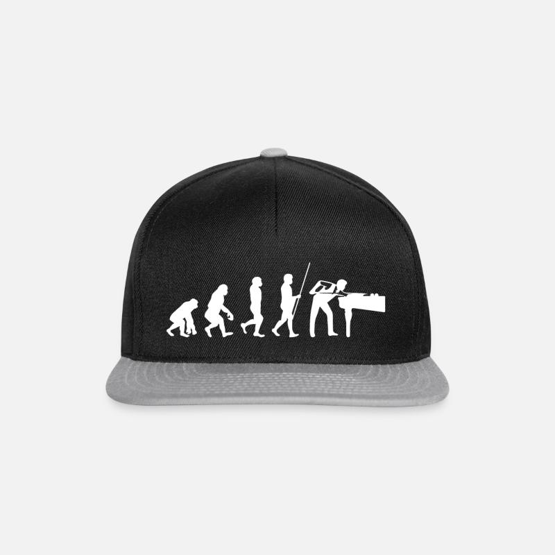 Snooker Billard Evolution - Snapback Cap - Schwarz/Grau
