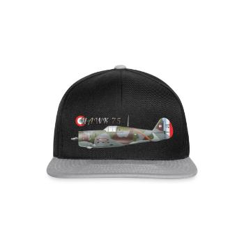 Hawk 75 - Casquette snapback - noir/gris - Devant