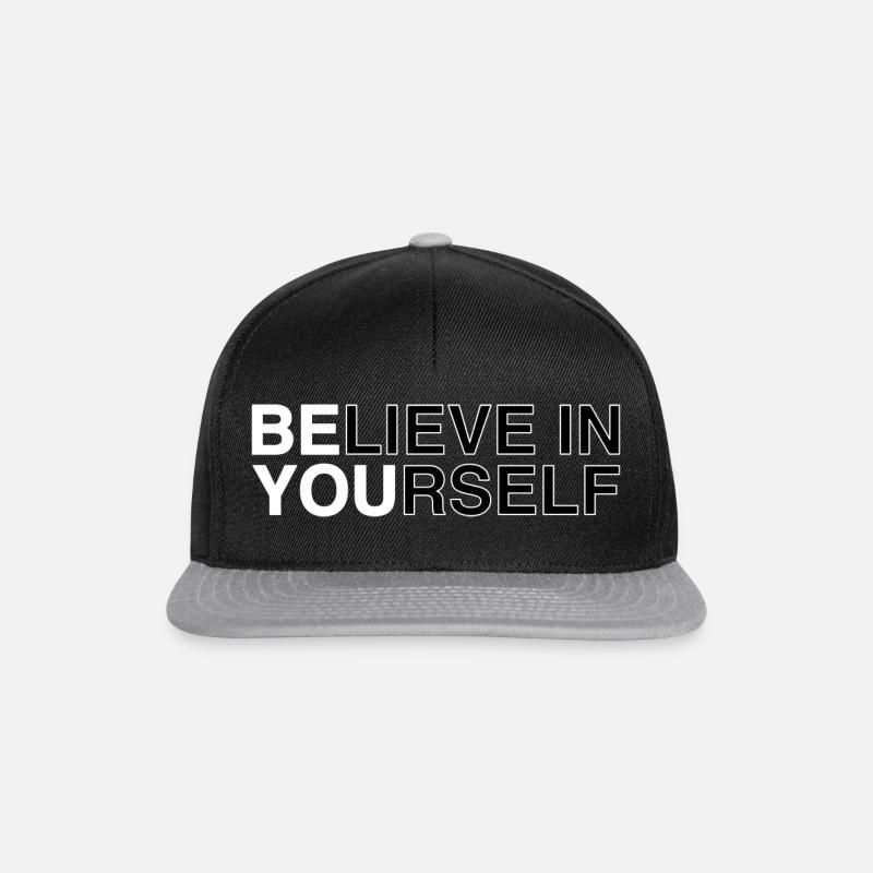 Croyez en vous motivation Merch - Casquette snapback - noir/gris