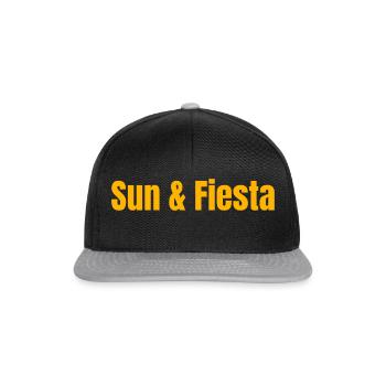 Sun Fiesta Profiter du soleil et de la fête - Casquette snapback - noir/gris - Devant