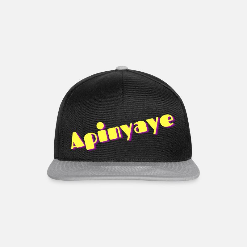Apinyaye D1 - Casquette snapback - noir/gris