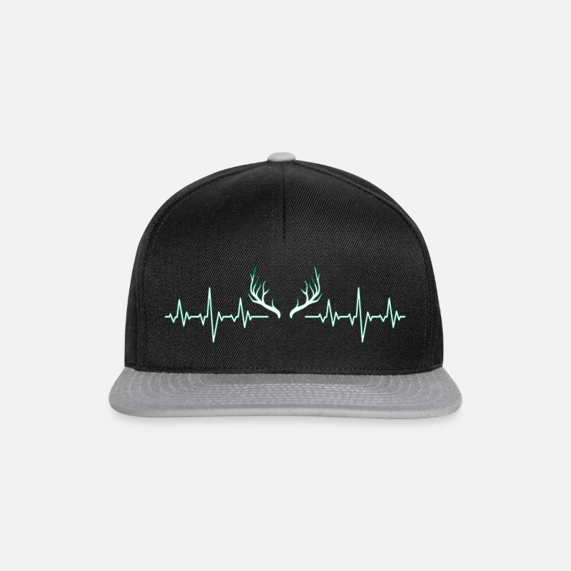 Hirsch - Snapback Cap - Schwarz/Grau