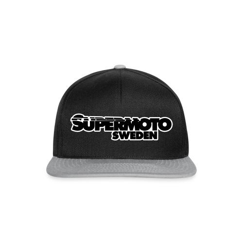 SupermotoSweden Black with white edge - Snapback Cap