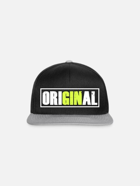 OriGINal GIN Liebhaber Gin - Snapback Cap - Schwarz/Grau