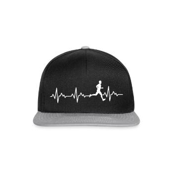 Triathlon Natation Bike Run - Casquette snapback - noir/gris - Devant