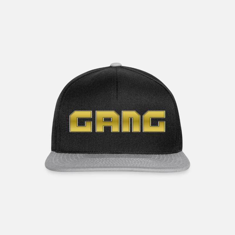 GANG - Snapback Cap - Schwarz/Grau