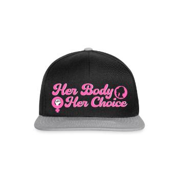 Women's rights Equal rights - Snapback Cap - black/grey - Front