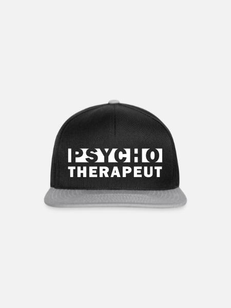 Psychotherapeut – Geschenkidee - Snapback Cap - Schwarz/Grau