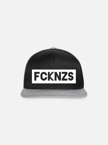 FCK NZS - Snapback Cap - Schwarz/Grau