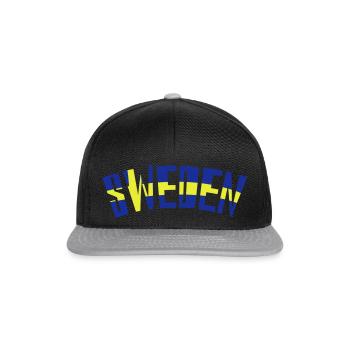 sweden - Casquette snapback - noir/gris - Devant
