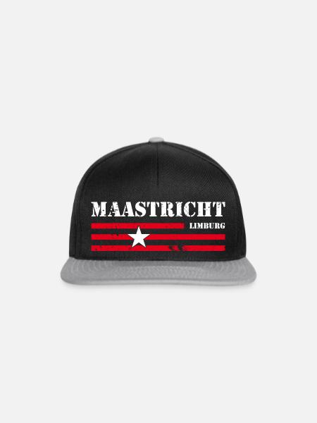 Maastricht - Snapback Cap - Schwarz/Grau