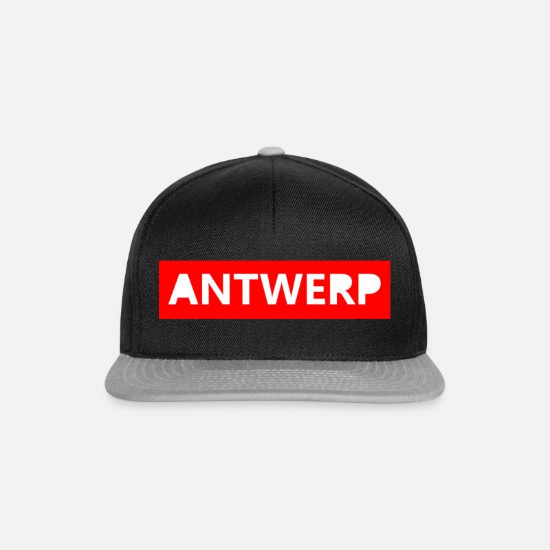 Antwerp Red - Snapback Cap - black/grey
