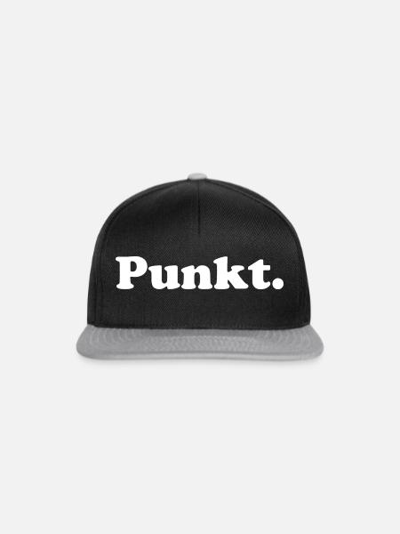 Punkt. - Snapback Cap - Schwarz/Grau