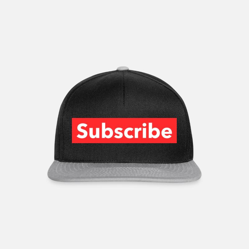 Subcribe - Snapback Cap - Schwarz/Grau