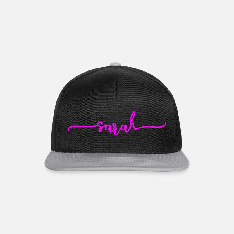 Sarah - Snapback Cap - Schwarz/Grau
