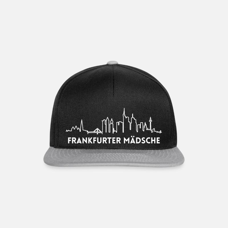 Frankfurter Mädsche, Frankfurt am Main (FFM) - Snapback Cap - Schwarz/Grau