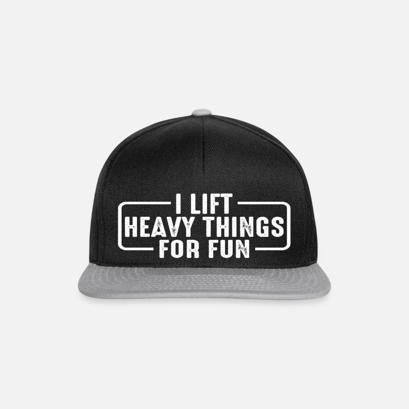 I Lift Heavy Things For Fun 10 - Snapback Cap - Schwarz/Grau