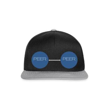 peer to peer - Snapback Cap - black/grey - Front