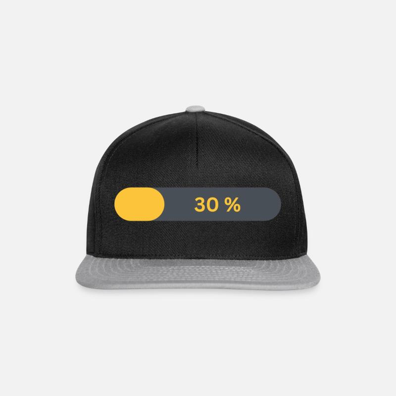 30 Jahre Geburtstag - Snapback Cap - Schwarz/Grau