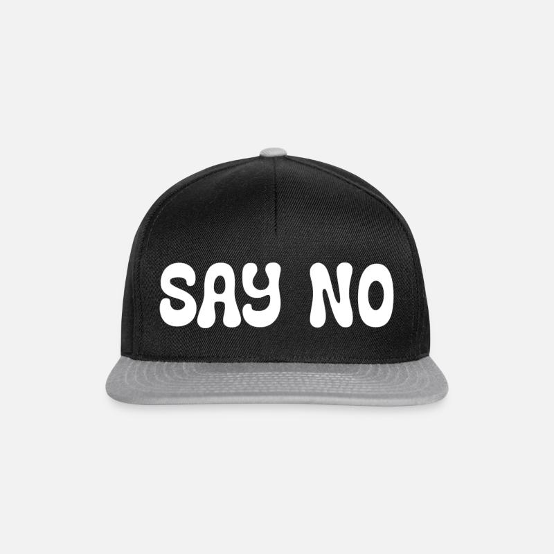 Sag no - Snapback Cap - Schwarz/Grau