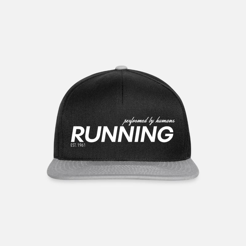 Running - Snapback Cap - Schwarz/Grau