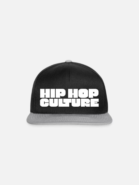 Hip-Hop-Kultur - Snapback Cap - Schwarz/Grau
