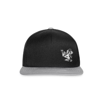 Grenouille // Illustration - Casquette snapback - noir/gris - Devant