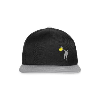 Padel man - Snapback Cap - black/grey - Front