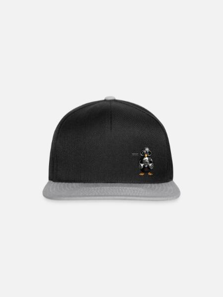 Pinguin - Snapback Cap - Schwarz/Grau