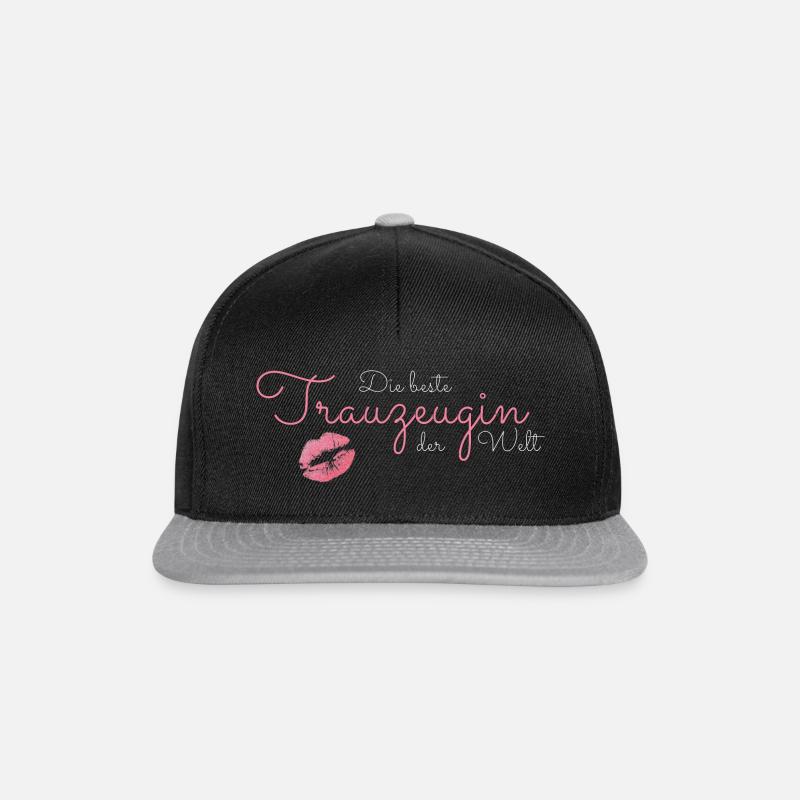 Beste Trauzeugin der Welt - Snapback Cap - Schwarz/Grau