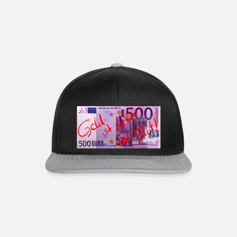 L'argent est plus épais que le sang! - Casquette snapback - noir/gris
