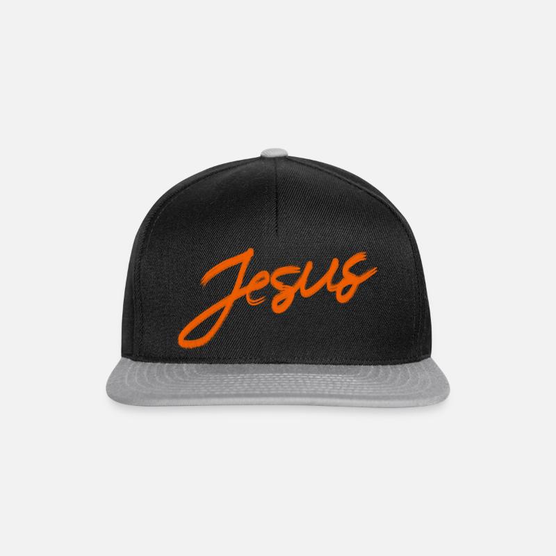 Jesus Kreuz Geschenk Gott - Snapback Cap - Schwarz/Grau