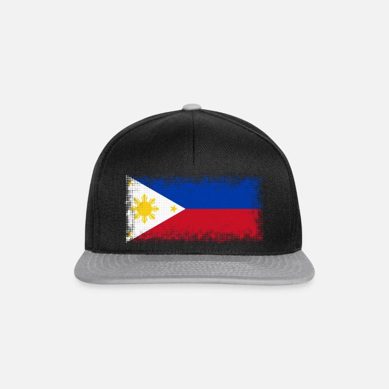 Philippinen - Snapback Cap - Schwarz/Grau