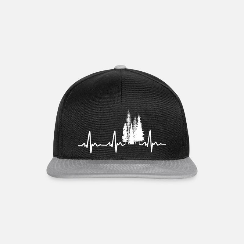 Wald Herzschlag Baum - Snapback Cap - Schwarz/Grau
