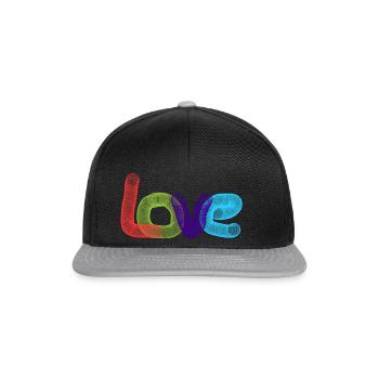 Aimer le design - Casquette snapback - noir/gris - Devant