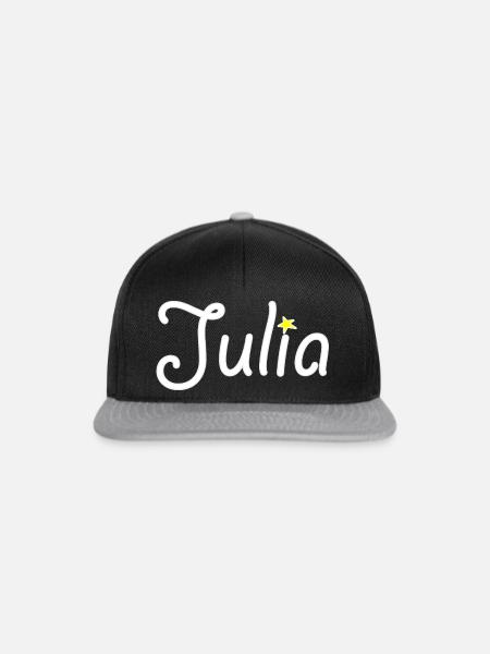 Julia - Snapback Cap - Schwarz/Grau