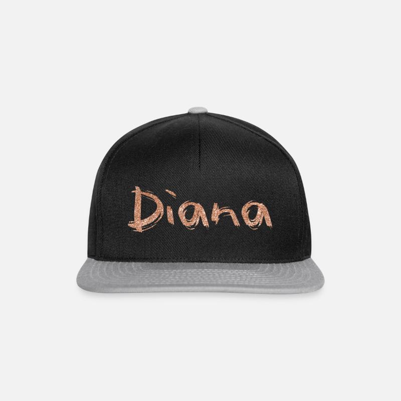 Nom Diana - Casquette snapback - noir/gris