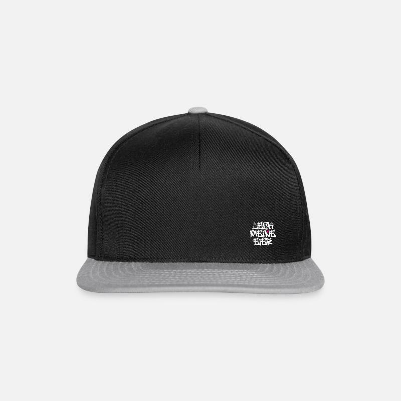 Leck Eier WHITE - Snapback Cap - Schwarz/Grau